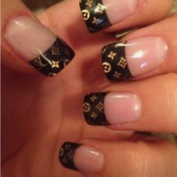 NEW LV nail wrap stickers brown decals nail art - Picture 5 of 5